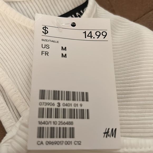 White ribbed top - Picture 6 of 6